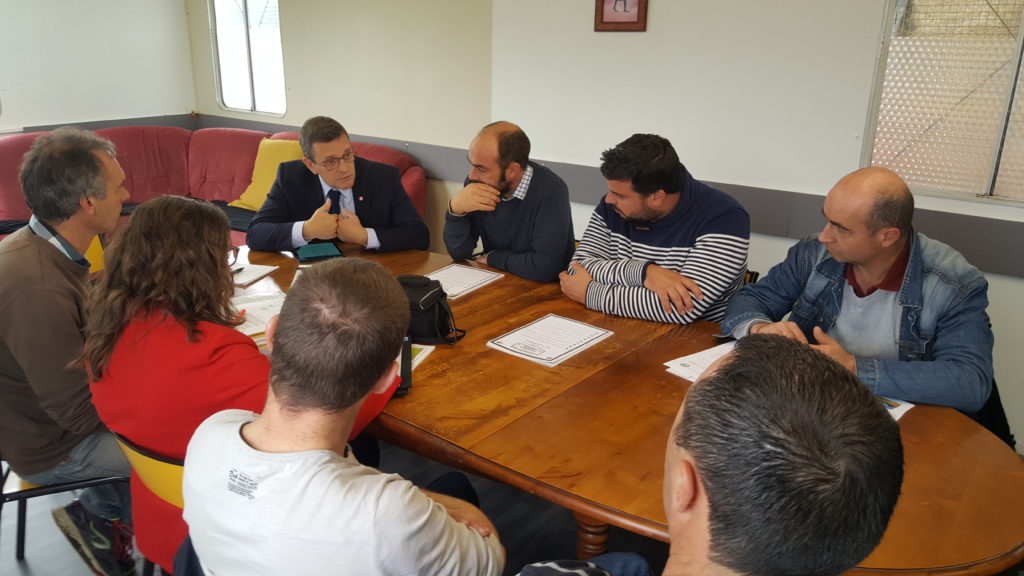 10/2017 - Angrie - Réunion avec la FDSEA49 et les Jeunes Agriculteurs 49