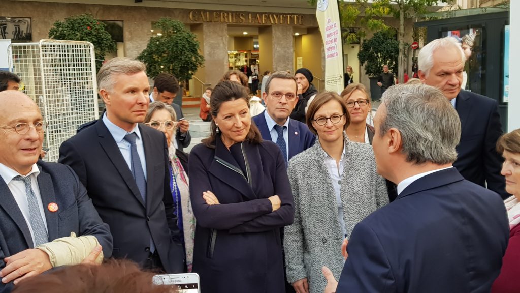 11/2017 - Angers - Visite d'Agnès Buzin, Ministre de la santé et des solidarités