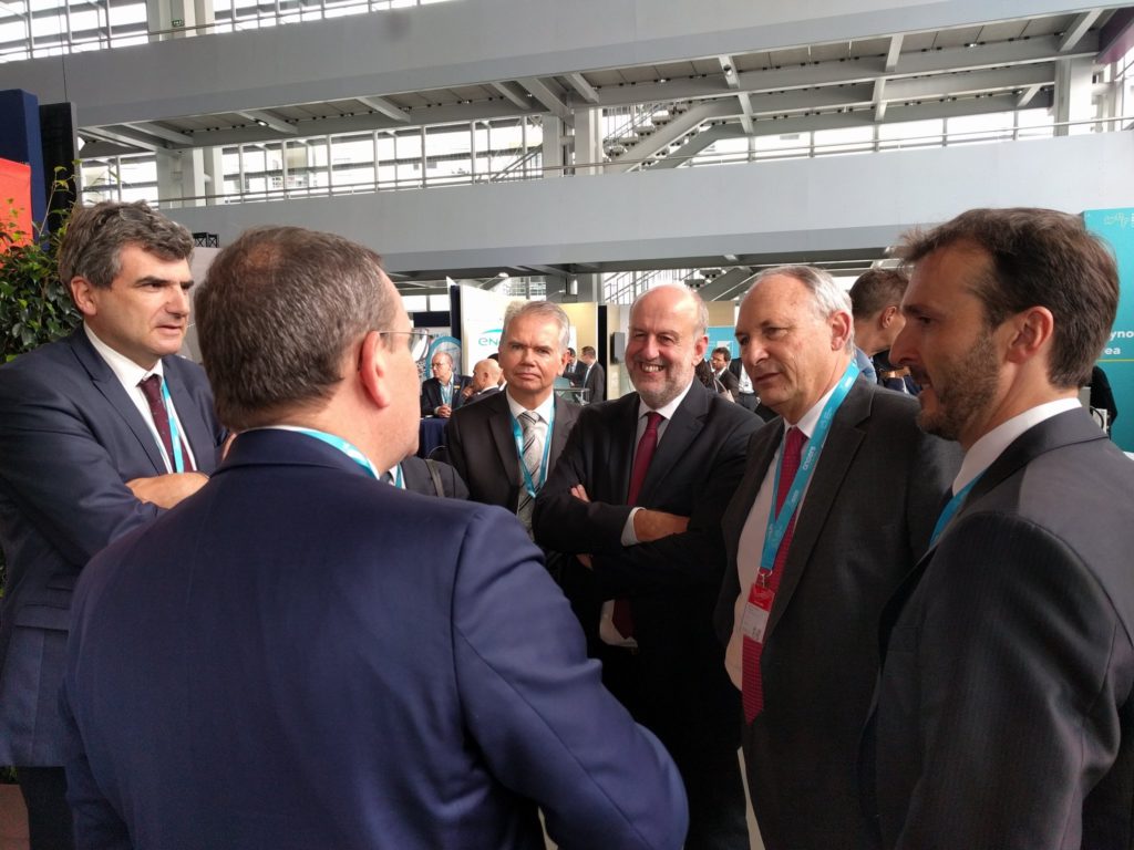 10/2017 - Angers - Echange avec Philippe Monloubou, PDG d'Enedis, lors du World Electronic Forum 2017