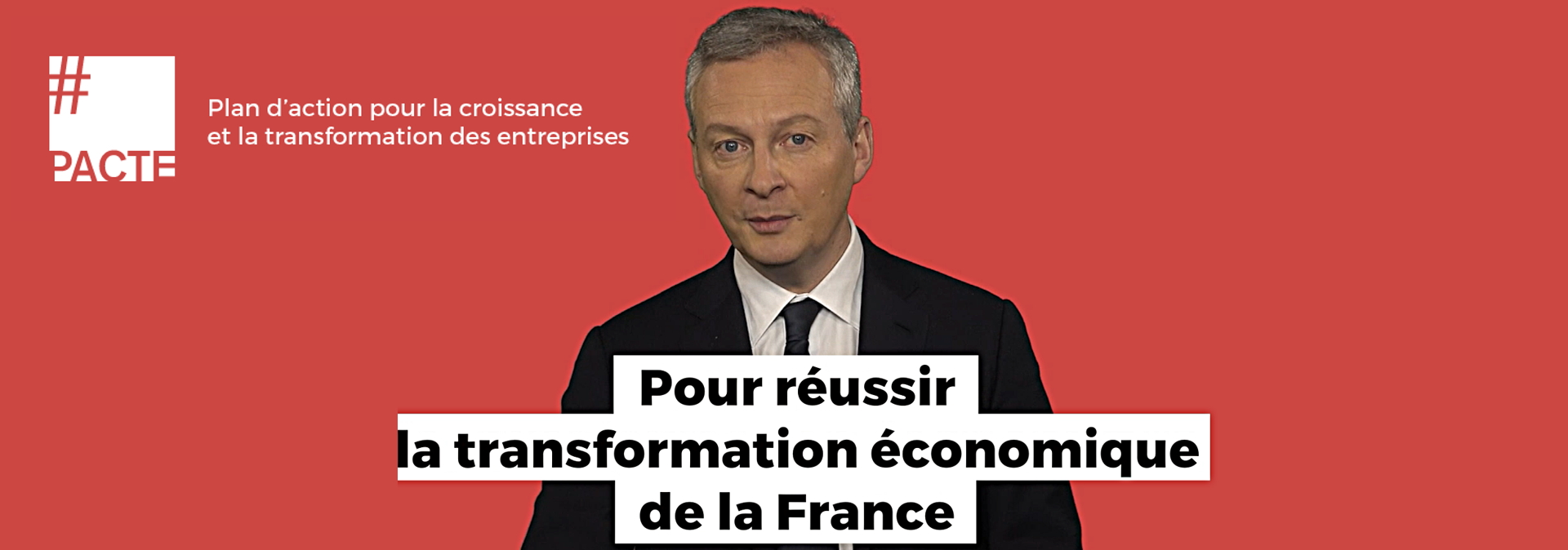 Bruno Le Maire détaille son plan d'action pour les entrreprises PACTE
