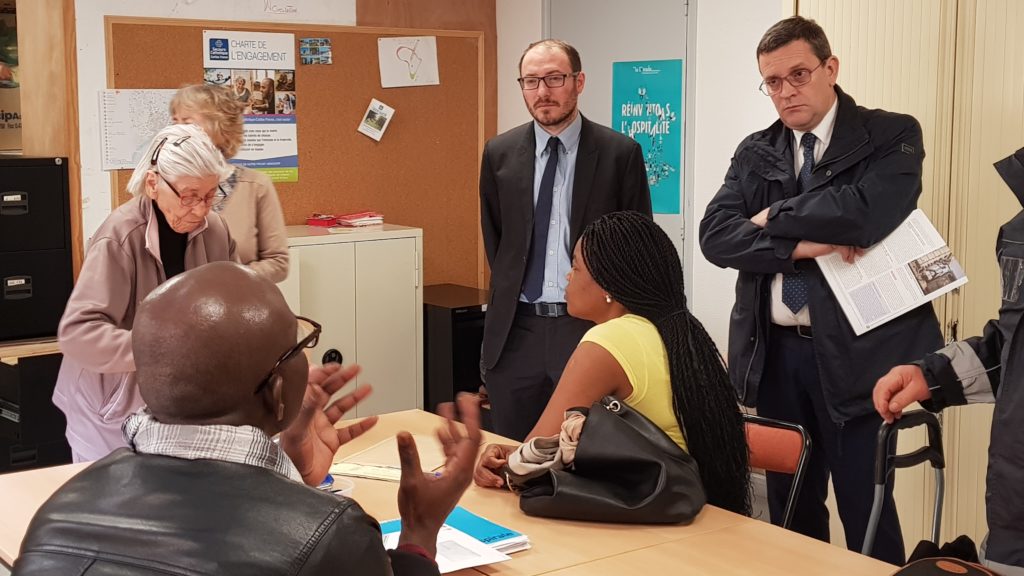 04/2018 - Angers - Visite du Secours catholique d'Angers