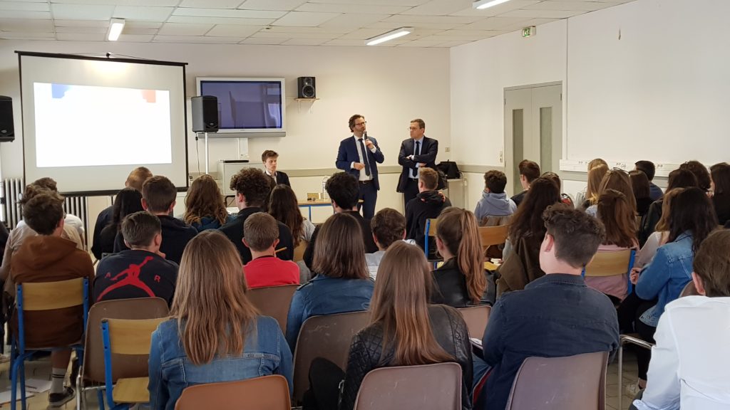 05/2018 - Segré - Recontre avec des élèves du lycée du Bourg-Chevreau