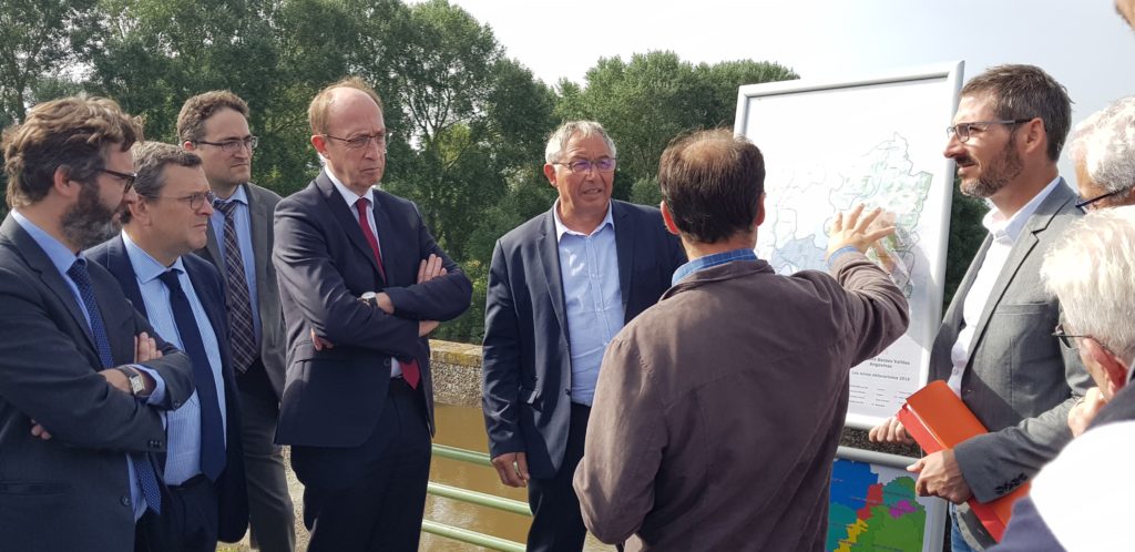 06/2018 - Briollay - Accueil d'une délégation ministérielle dans les basses vallées angevines