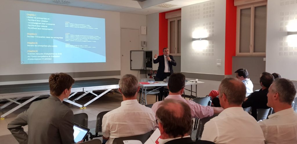07/2018 - Le Louroux-Béconnais - Réunion de présentation du projet de loi PACTE