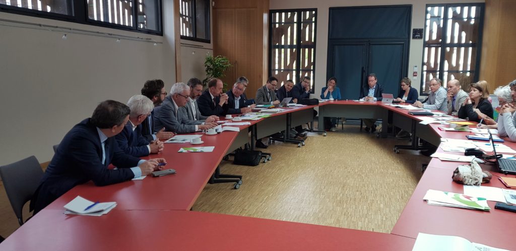 06/2018 - Briollay - Accueil d'une délégation ministérielle dans les basses vallées angevines