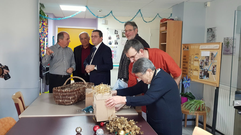 12/2017 - Noyant-la-Gravoyère - Visite de l'EHPAD Sainte-Claire