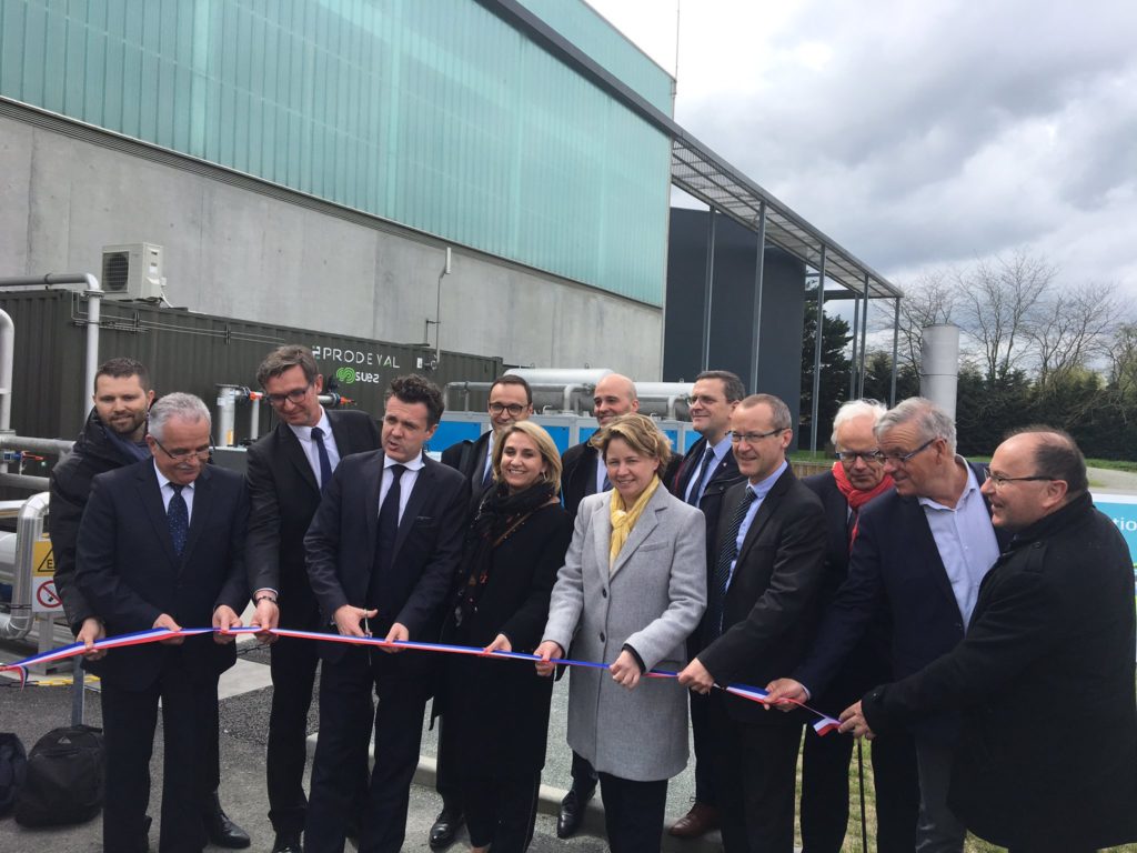 04/2018 - Angers - Inauguration de l'unité de traitement et d'injection de biogaz de la Beaumette