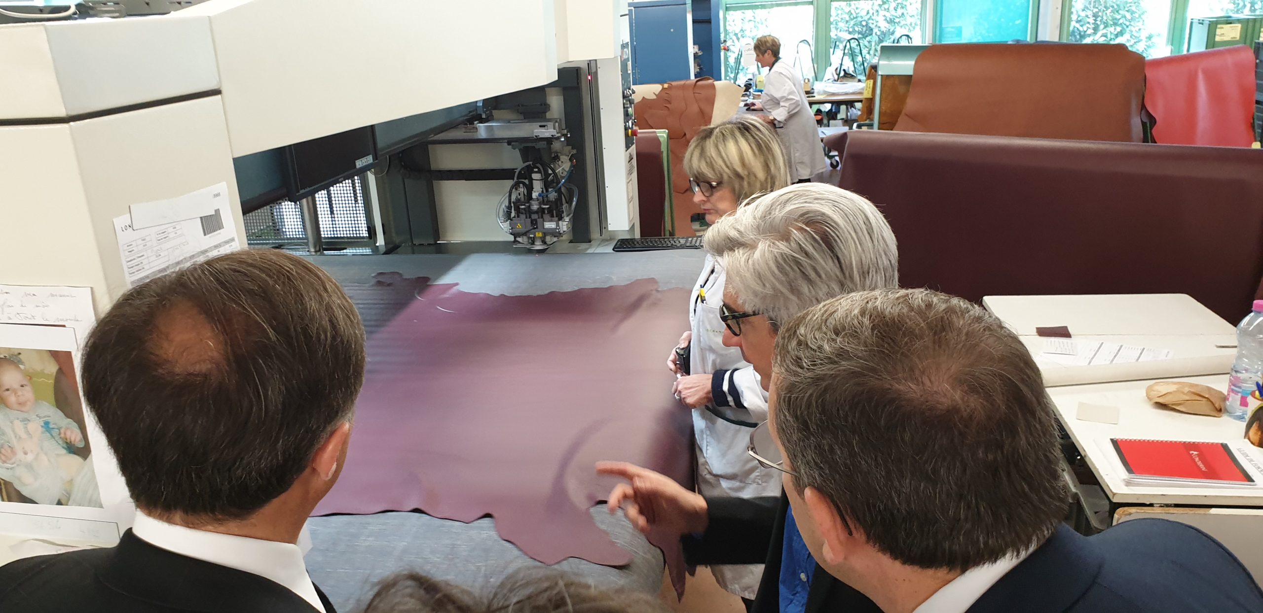 03/2019 - Segré - Visite de l'entreprise Longchamp avec mon collègue Philippe Huppé