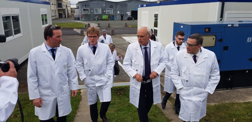 04/2019 - Avrillé - Visite de l'entreprise MEGGITT en présence de Marc Fesneau, Ministre des relations avec le parlement