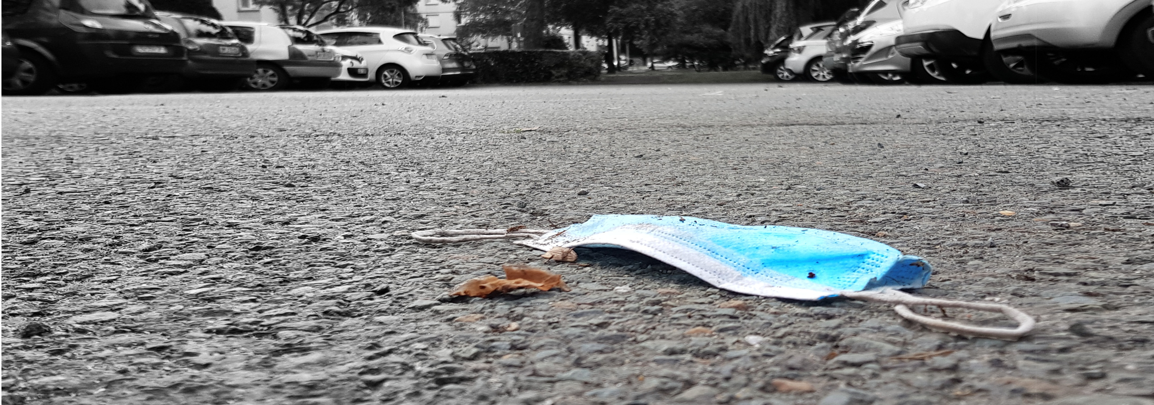 Pollution des masques jetables