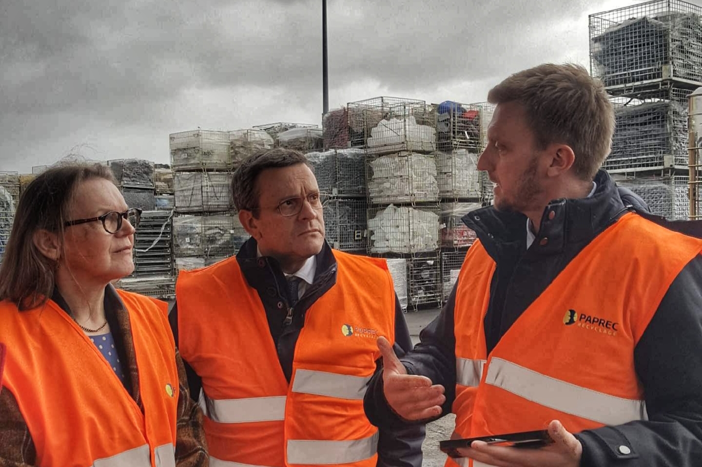 02/2020 - Segré-en-Anjou-Bleu - Visite de l'usine PAPREC de Segré-en-Anjou-Bleu dans le cadre de la mission OPECST sur la pollution plastique